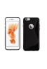 Apple iPhone 7 Gel Case - Premium TPU Hydro Grip S Line Wave Pattern Silicone Gel Skin Case Cover-Black